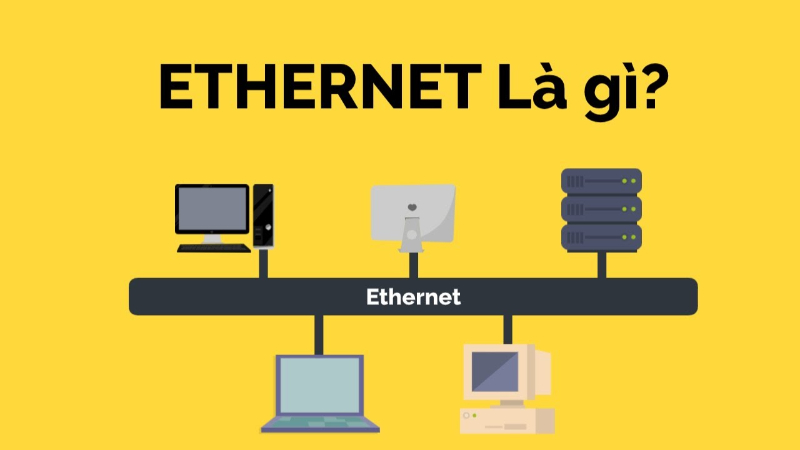 Ethernet là mạng internet chuyên truyền dữ liệu đến các thiết bị điện tử